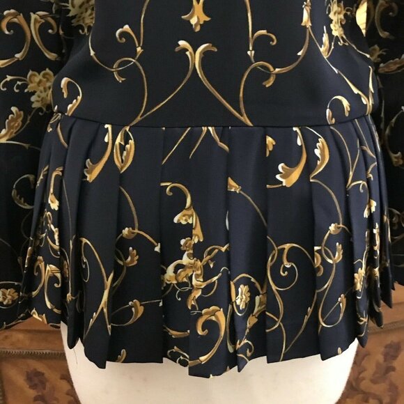 Vintage Argenti Boutique. Size 10. Knife Pleated. Double Breasted. Blouse. B29 - Picture 8 of 8